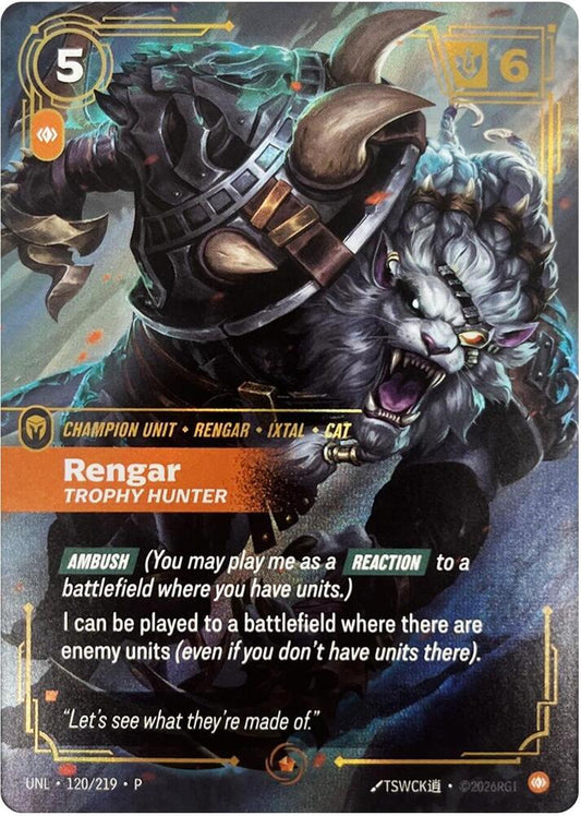 Rengar - Trophy Hunter (120/219) [Riftbound Organized Play Promotional Cards]
