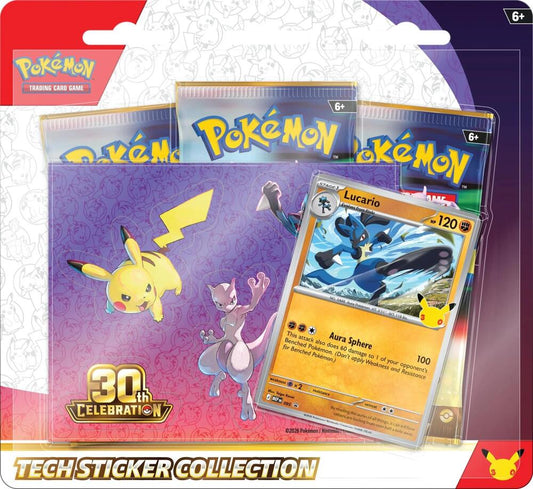 30th Celebration Tech Sticker Collection Lucario