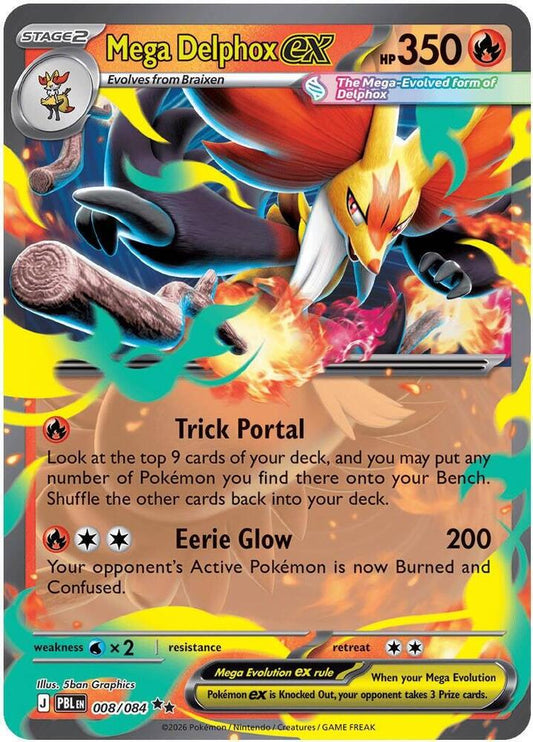 Mega Delphox ex (008/084) [ME05: Pitch Black]