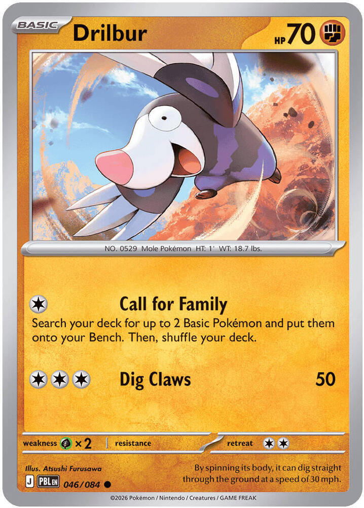 Drilbur (046/084) [ME05: Pitch Black]
