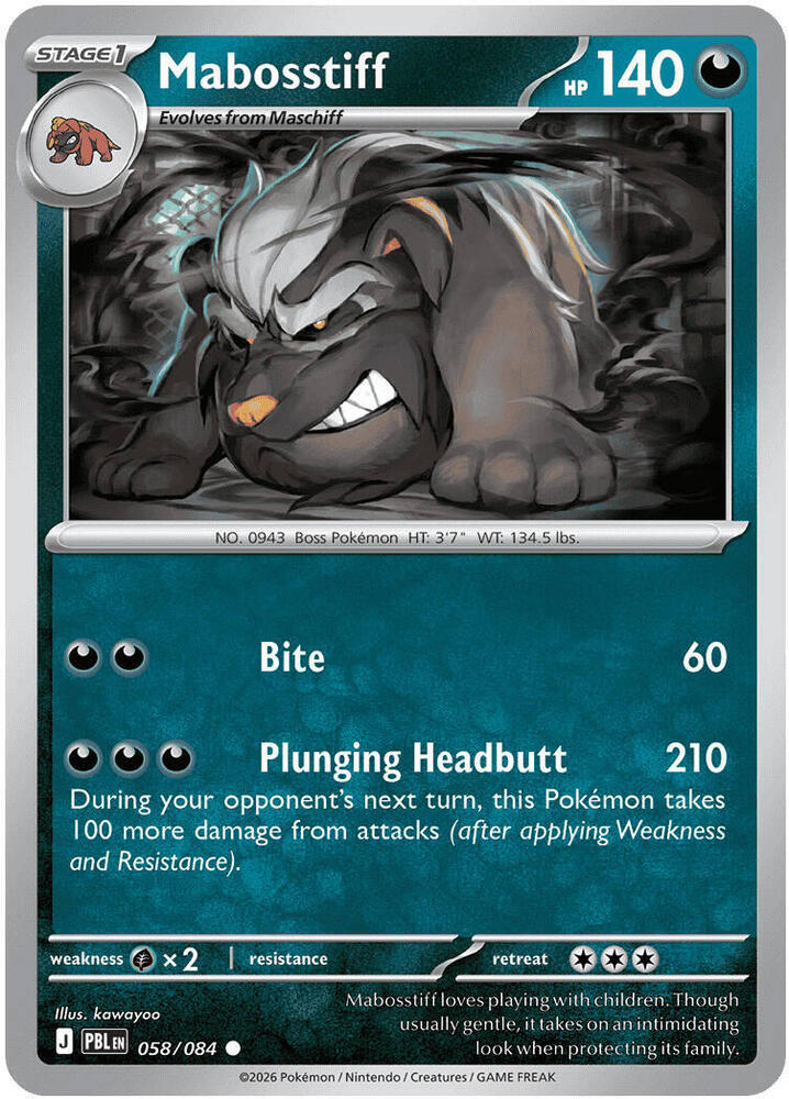 Mabosstiff (058/084) [ME05: Pitch Black]