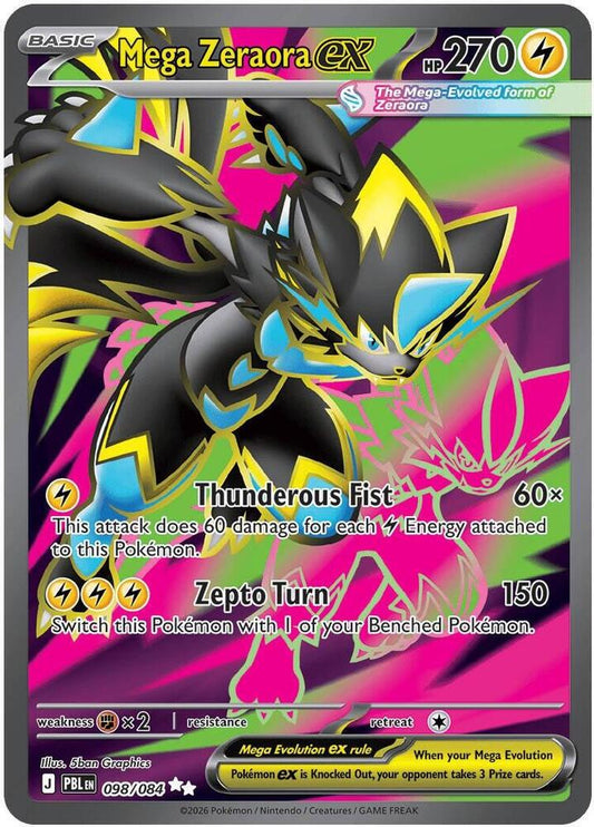 Mega Zeraora ex - 098/084 [ME05: Pitch Black]