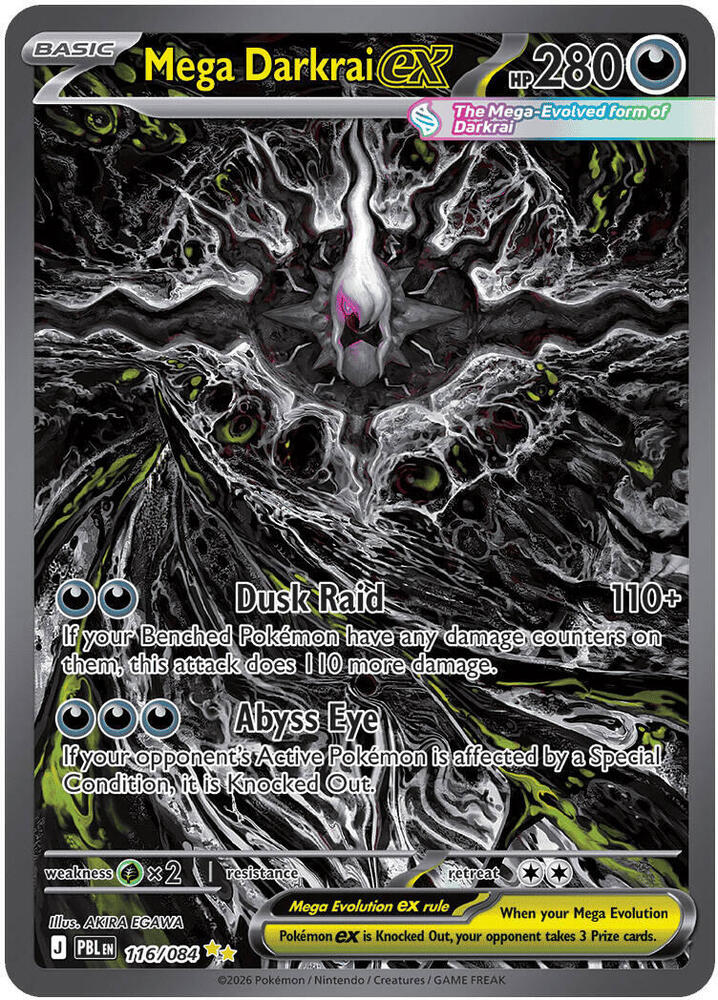 Mega Darkrai ex - 116/084 [ME05: Pitch Black]