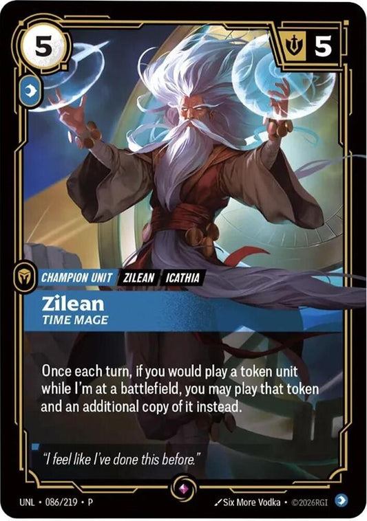Zilean - Time Mage (086/219) [Riftbound Organized Play Promotional Cards]