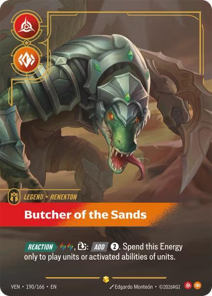 Renekton - Butcher of the Sands (Overnumbered) (190/166) [Vendetta]