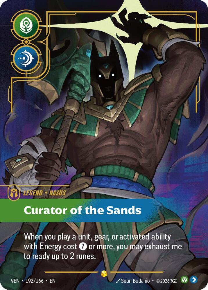 Nasus - Curator of the Sands (Overnumbered) (192/166) [Vendetta]