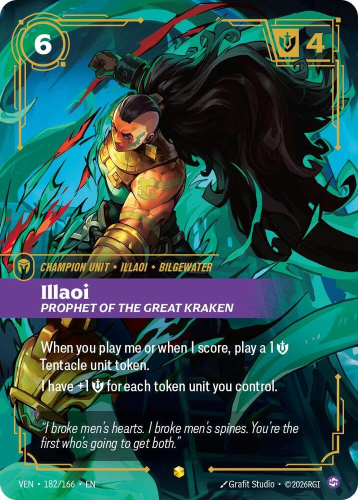 Illaoi, Prophet of the Great Kraken (Overnumbered) (182/166) [Vendetta]