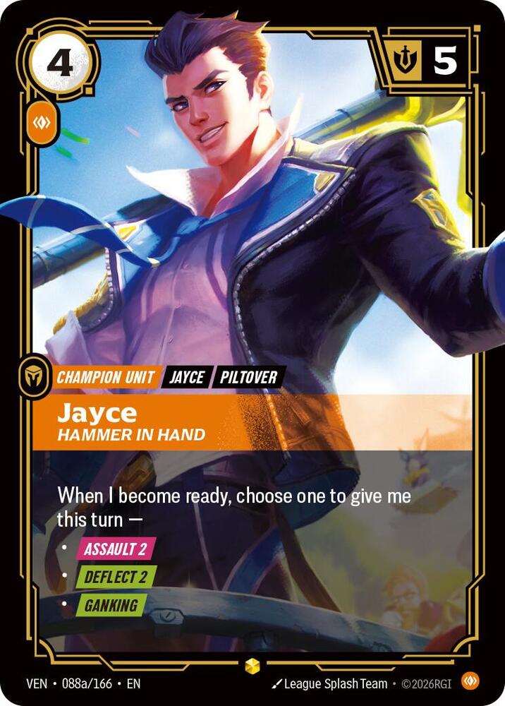 Jayce, Hammer in Hand (Alternate Art) (088a/166) [Vendetta]