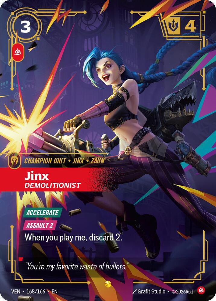 Jinx, Demolitionist (Overnumbered) (168/166) [Vendetta]