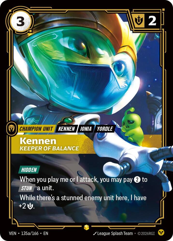 Kennen, Keeper of Balance (Alternate Art) (135a/166) [Vendetta]