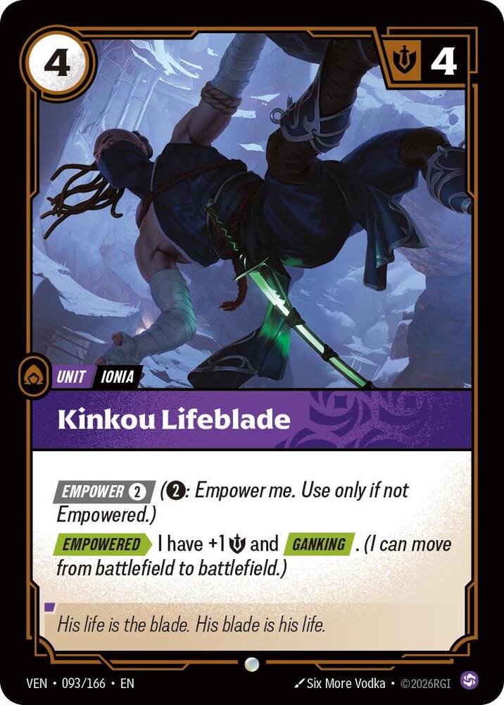 Kinkou Lifeblade (093/166) [Vendetta]