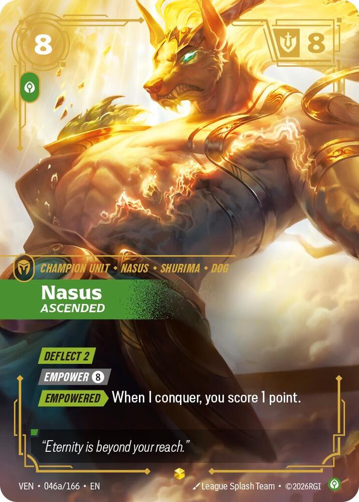 Nasus, Ascended (Alternate Art) (046a/166) [Vendetta]