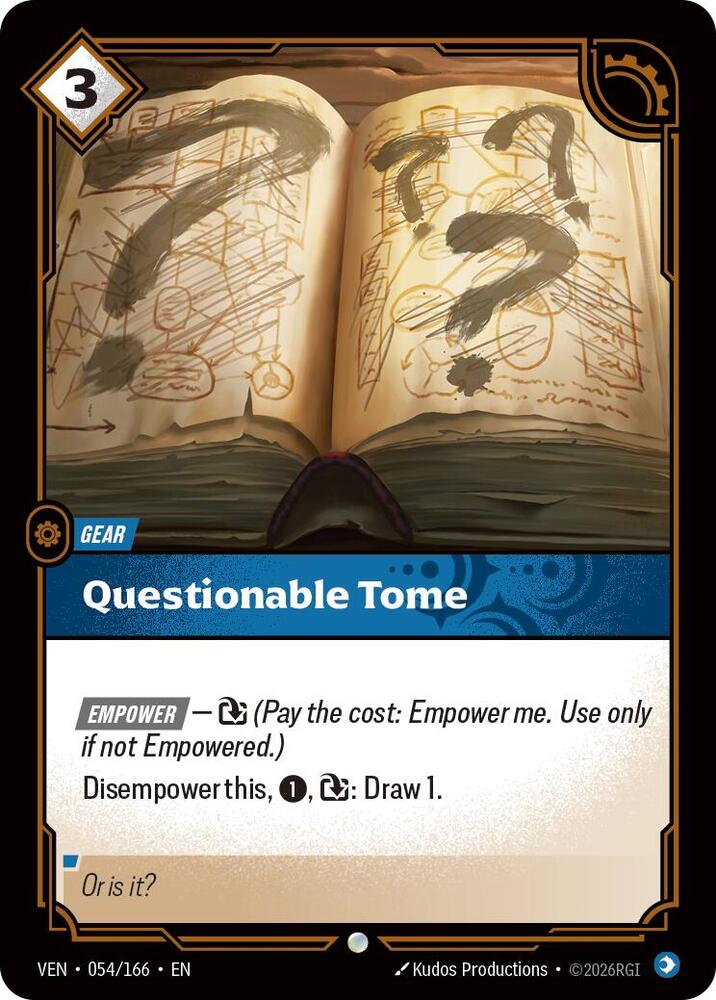 Questionable Tome (054/166) [Vendetta]