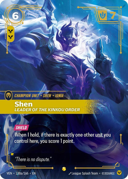 Shen, Leader of the Kinkou Order (Alternate Art) (138a/166) [Vendetta]