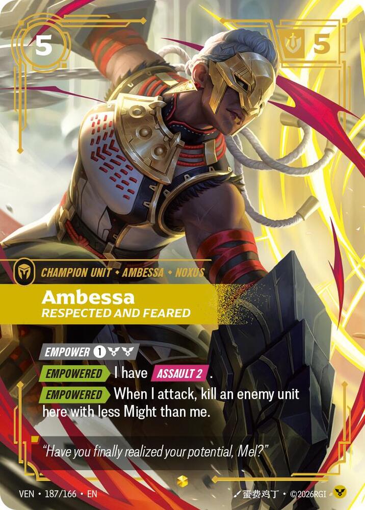 Ambessa, Respected and Feared (Overnumbered) (187/166) [Vendetta]
