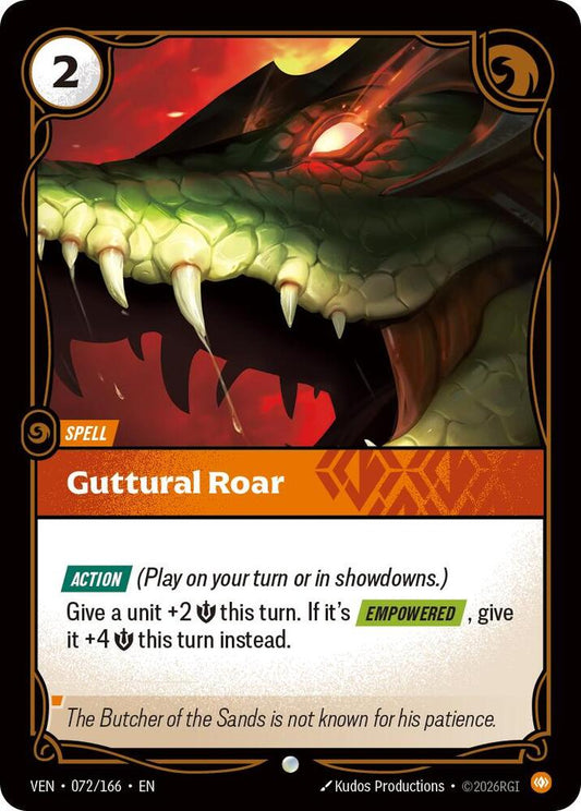 Guttural Roar (072/166) [Vendetta]
