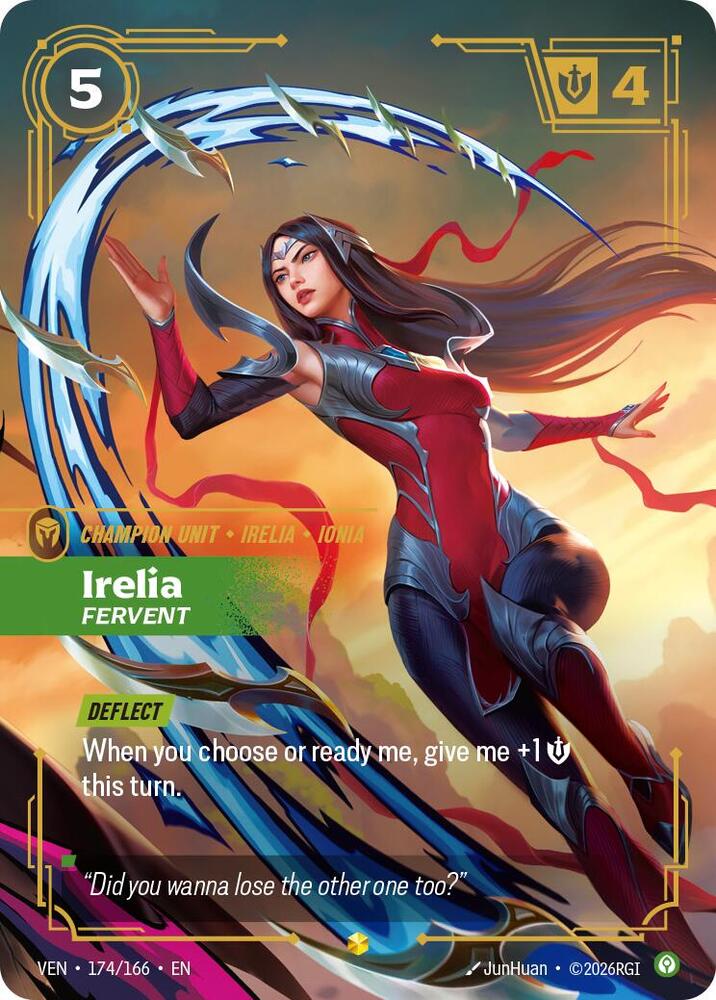 Irelia, Fervent (Overnumbered) (174/166) [Vendetta]