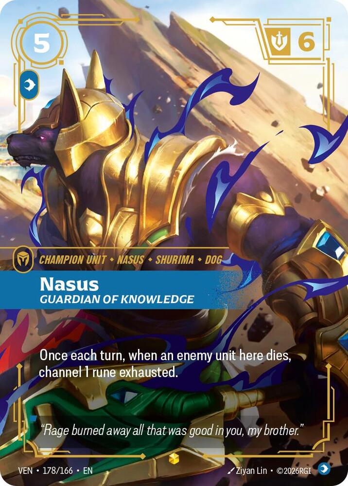 Nasus, Guardian of Knowledge (Overnumbered) (178/166) [Vendetta]