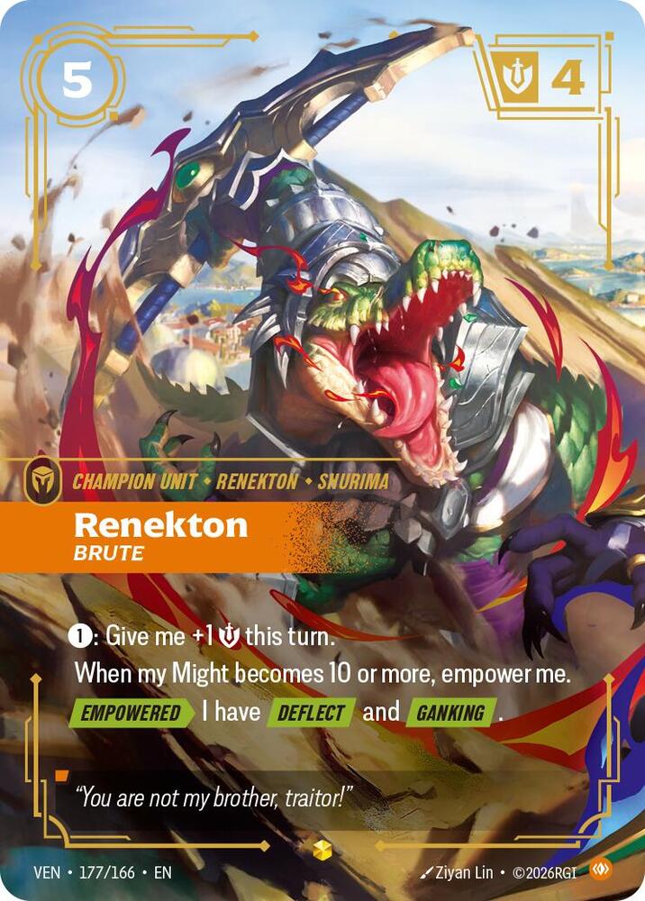 Renekton, Brute (Overnumbered) (177/166) [Vendetta]