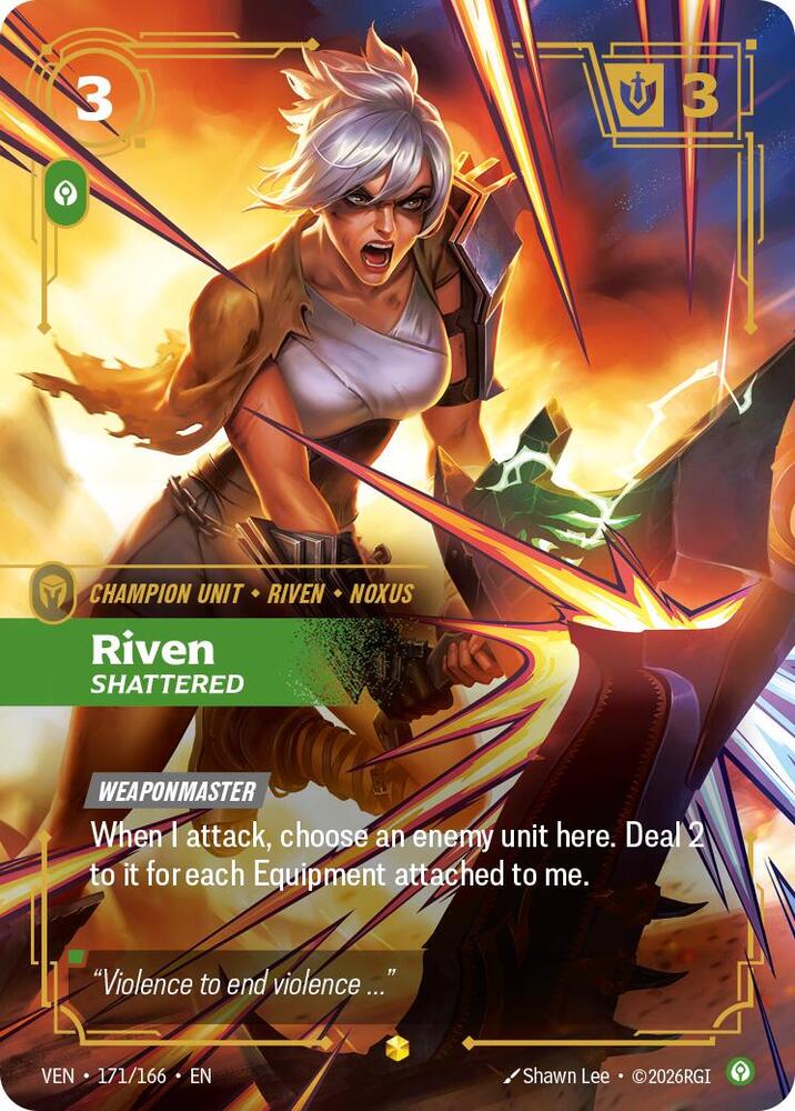 Riven, Shattered (Overnumbered) (171/166) [Vendetta]