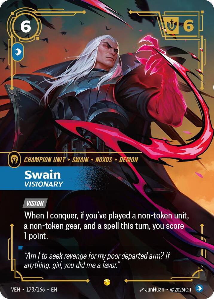 Swain, Visionary (Overnumbered) (173/166) [Vendetta]