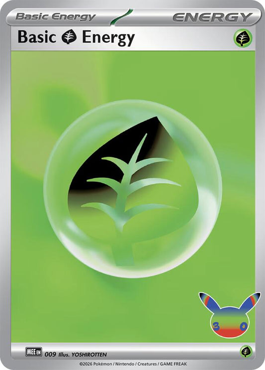 Basic Grass Energy - 009 (30th Celebration) [MEE: Mega Evolution Energies]