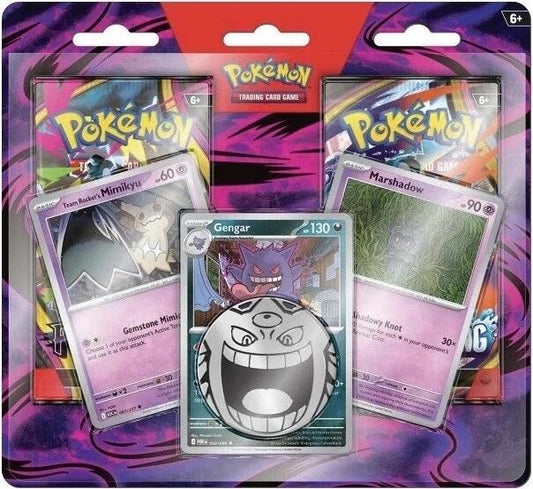 Enhanced 2 Pack Blister Pack Gengar Marshadow Team Rockets Mimikyu