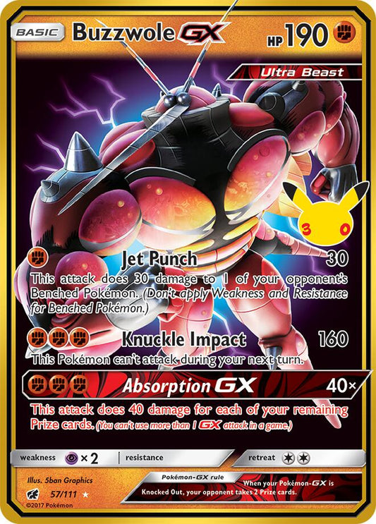 Buzzwole GX (57/111) [ME: 30th Celebration Classic Collection]