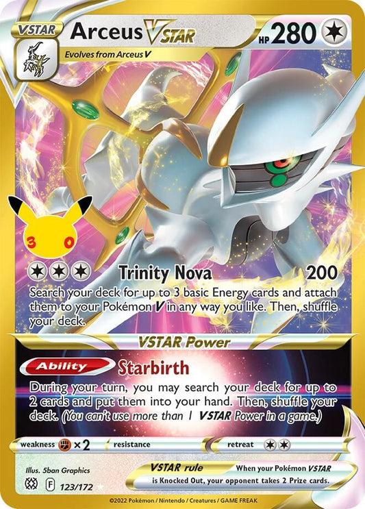 Arceus VSTAR (123/172) [ME: 30th Celebration Classic Collection]