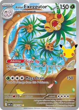 Alolan Exeggutor - 129/128 [ME: 30th Celebration]
