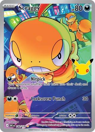 Scraggy - 140/128 [ME: 30th Celebration]