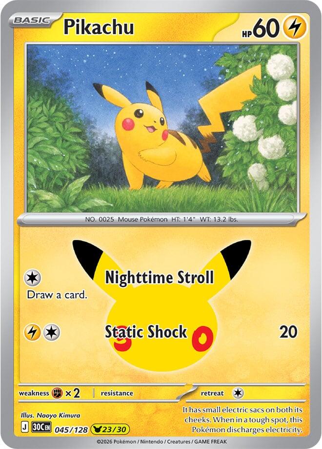 Pikachu - 045/128 [ME: 30th Celebration]