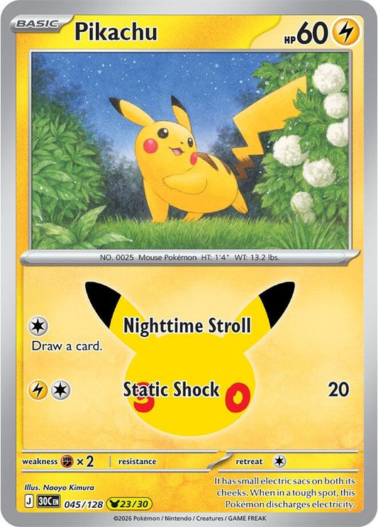 Pikachu - 045/128 [ME: 30th Celebration]