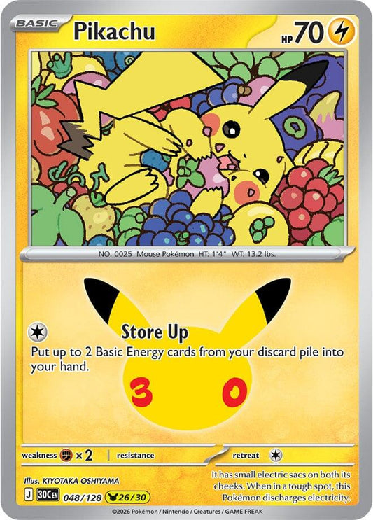 Pikachu - 048/128 [ME: 30th Celebration]