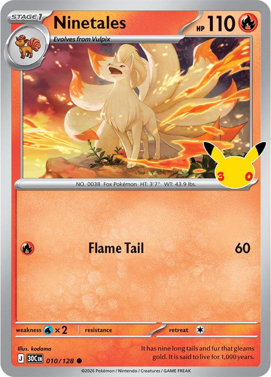 Ninetales (010/128) [ME: 30th Celebration]