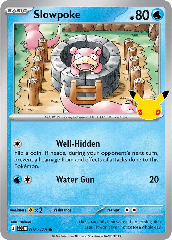 Slowpoke (016/128) [ME: 30th Celebration]