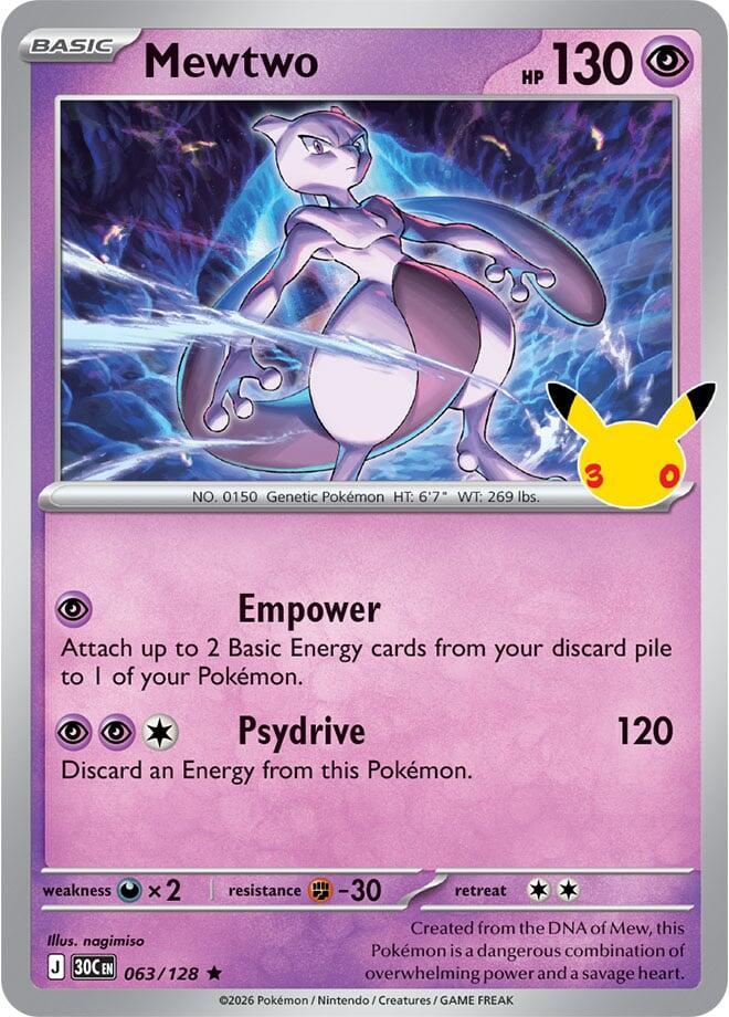 Mewtwo (063/128) [ME: 30th Celebration]