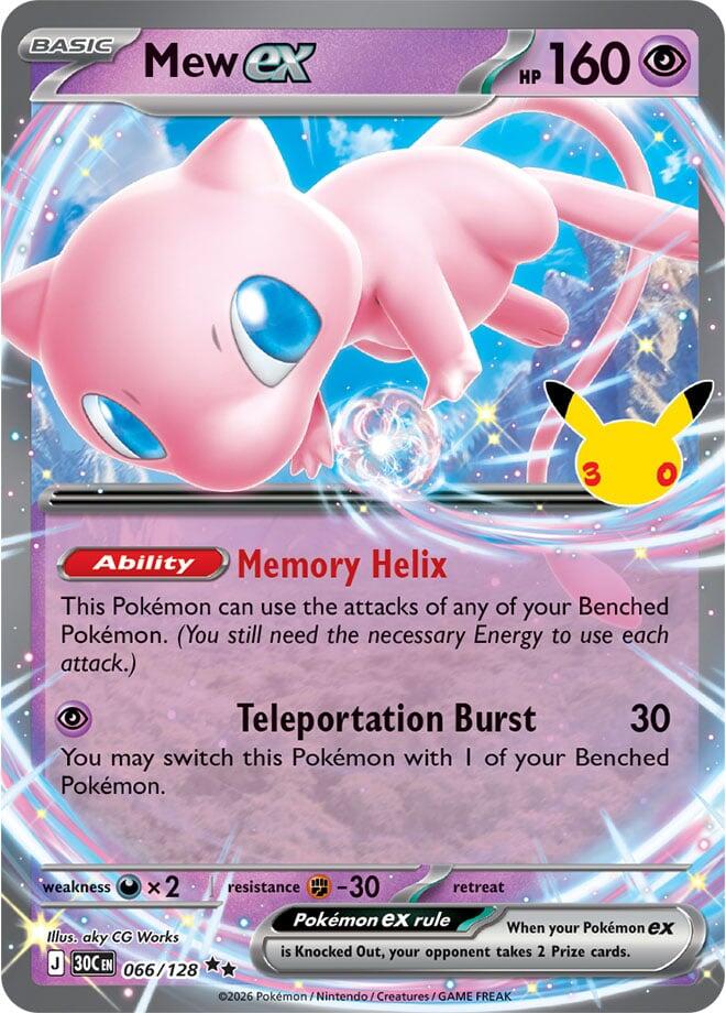 Mew ex - 066/128 [ME: 30th Celebration]