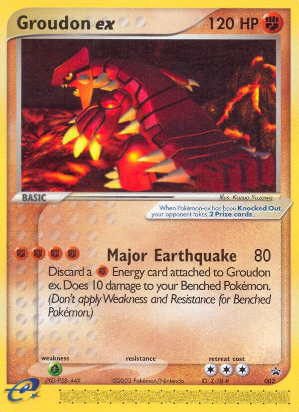 Groudon ex - 002 (Nintendo Power Magazine) [Nintendo Promos]