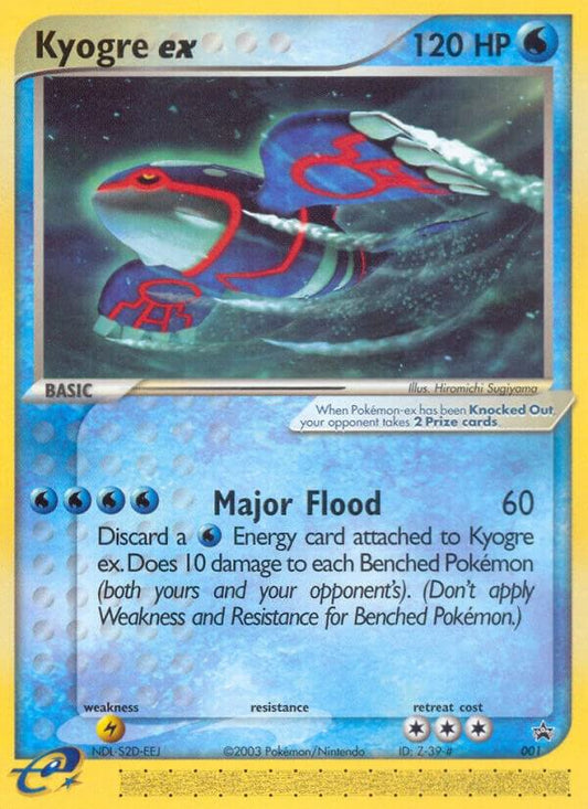 Kyogre ex - 001 (Nintendo Power Magazine) [Nintendo Promos]