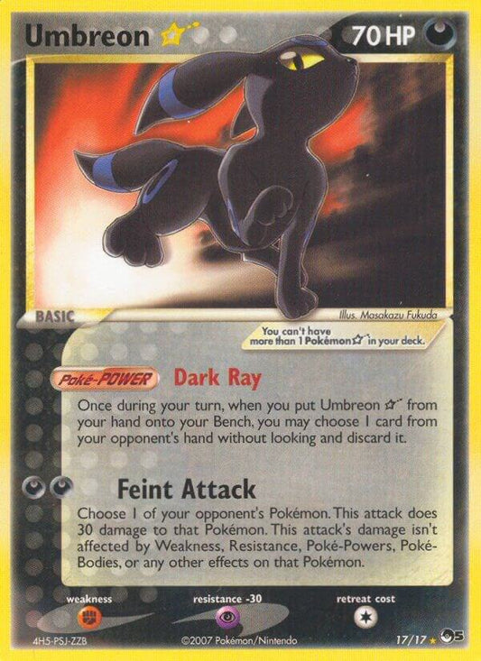 Umbreon Star (017/017) [POP Series 5]